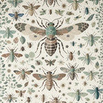 Ultra Soft Area Rug, Non Slip, Stain Resistant, Washable Area Rugs for Living Room, Bedroom, Modern Insect Print Stain Resistant Rug(Ivory) - ODIKA