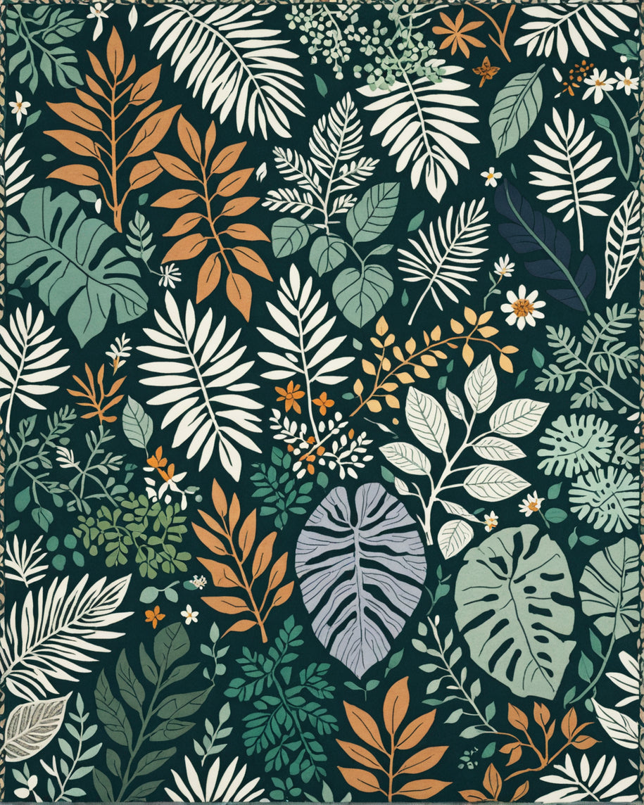 Ultra Soft Area Rug, Non Slip, Stain Resistant, Washable Area Rugs for Living Room, Bedroom, Jungle Print Nursery(Green) - ODIKA