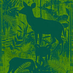 Ultra Soft Area Rug, Non Slip, Stain Resistant, Washable Area Rugs for Living Room, Bedroom, Abstract Jungle Animal(Green) - ODIKA