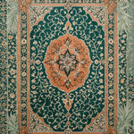 Ultra Soft Area Rug, Non Slip, Stain Resistant, Washable Area Rugs for Living Room, Bedroom, Boho Vintage Soft Non-Slip Living Room(Green) - ODIKA