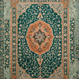 Ultra Soft Area Rug, Non Slip, Stain Resistant, Washable Area Rugs for Living Room, Bedroom, Boho Vintage Soft Non-Slip Living Room(Green) - ODIKA