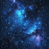 Ultra Soft Area Rug, Non Slip, Stain Resistant, Washable Area Rugs for Living Room, Bedroom, Galaxy Starry Sky Kids Playroom(Blue) - ODIKA
