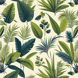 Neutral Jungle Animal Nursery Playroom(Ivory)