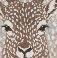 Ultra Soft Area Rug, Non Slip, Stain Resistant, Washable Area Rugs for Living Room, Bedroom, Antelope Print Neutral(Beige) - ODIKA