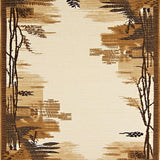 Ultra Soft Area Rug, Non Slip, Stain Resistant, Washable Area Rugs for Living Room, Bedroom, Washable Indoor Outdoor Runner(Beige) - ODIKA