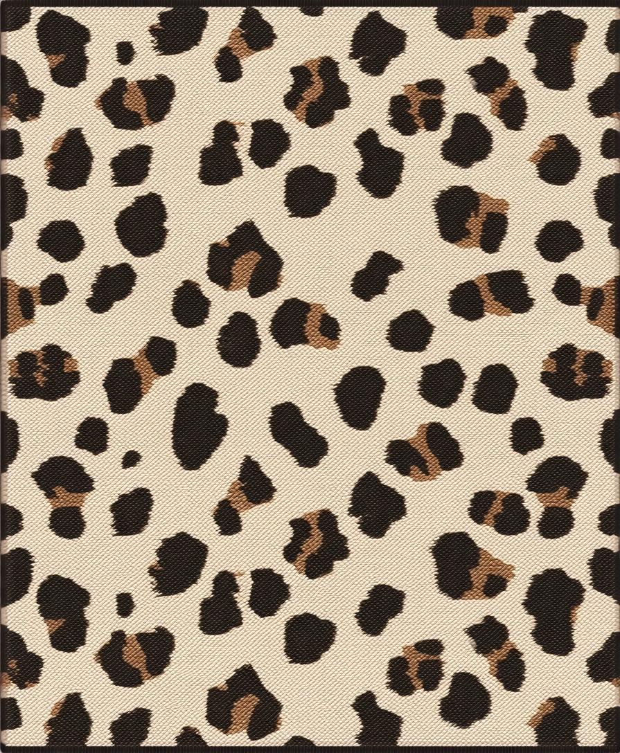 Ultra Soft Area Rug, Non Slip, Stain Resistant, Washable Area Rugs for Living Room, Bedroom, Modern Beige Leopard Print Plush Rug(Beige) - ODIKA