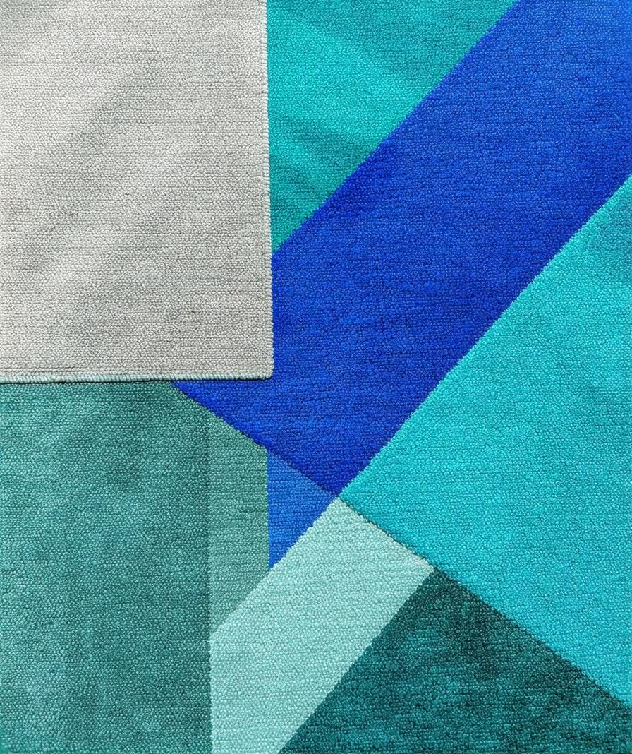 Ultra Soft Area Rug, Non Slip, Stain Resistant, Washable Area Rugs for Living Room, Bedroom, Modern Abstract Stain Resistant Living Room(Blue) - ODIKA