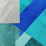 Ultra Soft Area Rug, Non Slip, Stain Resistant, Washable Area Rugs for Living Room, Bedroom, Modern Abstract Stain Resistant Living Room(Blue) - ODIKA