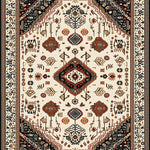 Ultra Soft Area Rug, Non Slip, Stain Resistant, Washable Area Rugs for Living Room, Bedroom, Boho Non-Shedding Living Room Rug(White) - ODIKA
