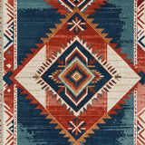Ultra Soft Area Rug, Non Slip, Stain Resistant, Washable Area Rugs for Living Room, Bedroom, Soft Vintage Southwestern Reading Nook(Red) - ODIKA