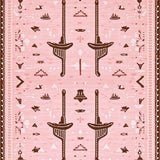 Cute Cowgirl Pink Bathroom Decor(Beige)