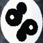 Ultra Soft Area Rug, Non Slip, Stain Resistant, Washable Area Rugs for Living Room, Bedroom, Yin Yang Doormat Rug(Black) - ODIKA