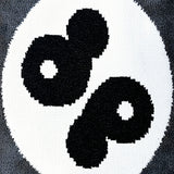 Ultra Soft Area Rug, Non Slip, Stain Resistant, Washable Area Rugs for Living Room, Bedroom, Yin Yang Doormat Rug(Black) - ODIKA
