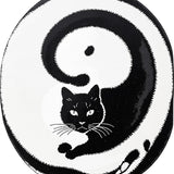 Non Slip Black and White Cat Bathroom(Black)