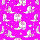 Disco Cowgirl Boots Welcome Mat(Pink)