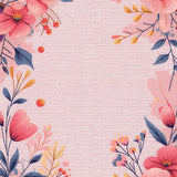Boho Floral Non Slip Playroom(Pink)