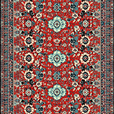 Boho Floral Non Slip(Red)
