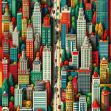 Playful Cityscape Kids Playmat(Blue)