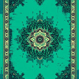 Distressed Medallion Non Shedding(Green)