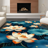 Chic Botanical Geometry Fusion(Blue)