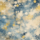 Modern Abstract Non Slip(Blue)