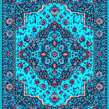 Vintage Distressed Medallion(Blue)