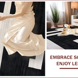 Bold Black Ivory Abstract Print(Black)