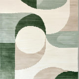 Modern Abstract Non Slip Dining Room(Gray)