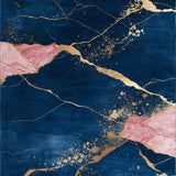 Marble Gold Foil(Blue)