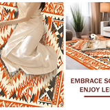 Chic Modern Textured Stripes(Orange)