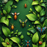 Insect Print Ultra Modern(Green)