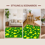 Playful Retro Shamrock Graphics(Green)