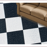 Modern Black and White Shag(Black)