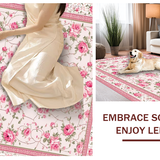 Elegant Green Floral Motif(Pink)