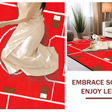 Contemporary Playful Sports Imagery(Red)