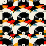 Vinyl Records Half Round(Black)