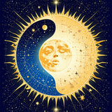 Starry Yin Yang Constellation(Gold)