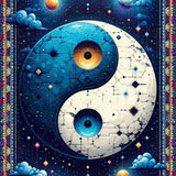 Boho Yin Yang(Blue)