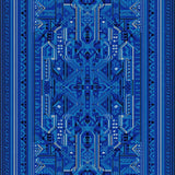 Modern Geometric Trellis(Blue)
