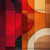 Abstract Geometric(Red)
