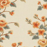Modern Floral Patchwork Jute(Beige)