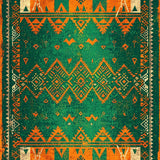 Boho Tribal Distressed(Green)