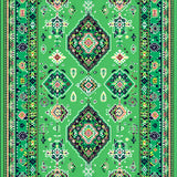 Vintage Boho Low Pile(Green)