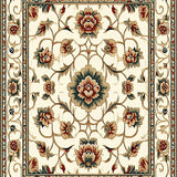 vintage floral low pile(Beige)