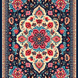 Vintage Paisley Floral(Blue)