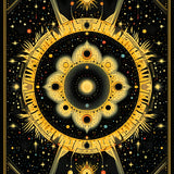 Boho Celestial Moon Stars(Black)