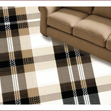 Plaid Beige Non Shedding(Beige)