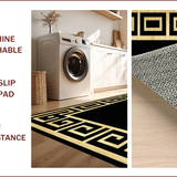 Chic Black Geometric Elegance(Gold)
