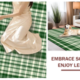Vibrant Cozy Tartan Design Elements(Green)