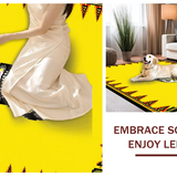 Striking Halloween Skeleton Motif(Yellow)